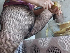 Grosse titten, Fetisch, Behaart, Selbstgemacht, Nippel, Strumpfhose, Solo, Eng