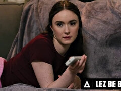 LEZ BE BAD - Angry MILF Nanny Ryan Keely Has Had ENOUGH Of the Petite Hazel Moore! ROUGH ANAL