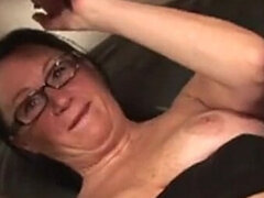 Amateur, Anal, Morena, Europeo, Gafas, Italiano, Maduro, Medias largas