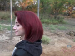 Leie, Bad, Freundin, Brille, Masturbation, Orgasmus, Im freien, Öffentlich