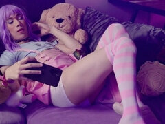 Anal, Avsugning, Söt, Snopp, Fetisch, Fotfetisch, Rider, Stockings
