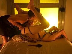 아마추어, 항문에서 입으로, 오랄섹스, 커플, 집에서 만든, 랑제리, 보지, 항문을 햝는 행위