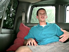 Naive str8 stud fucks gay jock in van till cumshot