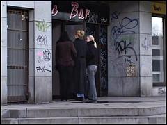 Zabawny, Lesbijka, Lizanie, Publiczny, Trójkąt