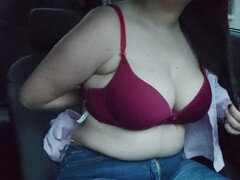 Risky public nudity, real amateur milf, flashing