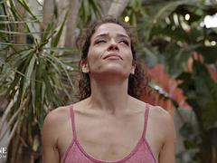 素人, 美女, フェラチオ, 茶髪の, ハードコア, レズビアン, なめる, ティーン