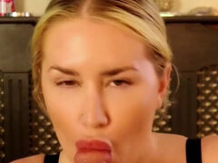 Amatőr, Testes gyönyörű hölgy, Szőke, Krémes süti, Ondó fröcskölés