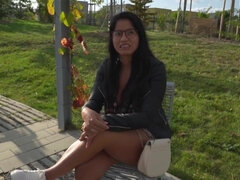 Girl receives big black cock for money on camera