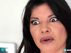 Isabella Flames gets her tight pussy drilled in a wild outdoor session with young stud