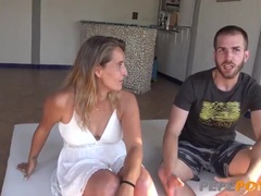 Hot Spanish MILF Sonia Gives Blowjob & Rides Young Guy - Husband Approved!