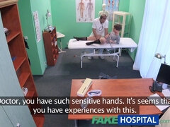 Sasha Zima, a gorgeous 18-year-old, seduces her doctor with her natural tits and mouth