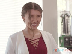 Maya Woulfe's Naughty Game with Charlotte Stokely Heats Up