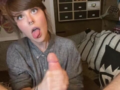 18 χρονον, Ερασιτέχνης, Μεγάλος πούτσος, Πίπα, Ζευγάρι, Συμπαθητική, Γυαλιά, Μαθητής