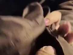 Milfycalla- a Lot of Cum on Brown Fur Hooded Puffer Jacket 172