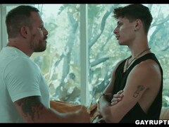 Furry DILF Jak Jaxx goes raw with twink Cyrus Stark for a wild ride
