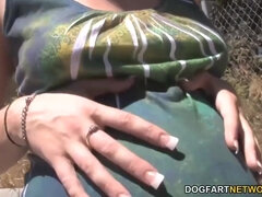 Stora tuttar, Blondin, Söt, Långt ner i halsen, Fetisch, Hd, Pov, Gravid