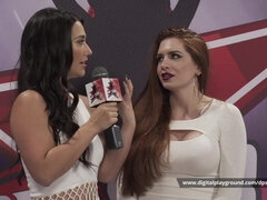 Bikini, Dubbelpenetrering, Kvinna, Onani, Orgasm, Porrstjärnor, Rödhårig, Leksaker