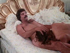 Hot MILFs with big melons in retro porn movie