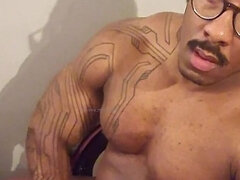 Amateur, Noire, Tir de sperme, Masturbation