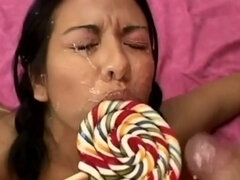 Brunetka, Stříkání spermatu, Na pejska, Na obličej, Hardcore, Hd, Latinské, Teenka