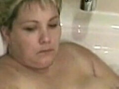 Amatör, Amerikansk, Badrum, Bbw stor vacker kvinna, Blondin, Mogen, Naturliga tuttar, Solo