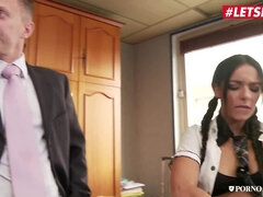 Cul, En levrette, Talons, Rugueux, Fessée, Jarretelles, Étudiant, Adolescente