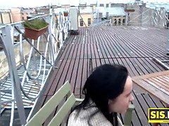 Mooi, Bruinharig, Hd, Natuurlijke tieten, Openbaar, Kut duiken, Realiteit, Zuigen