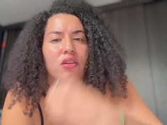 Velký zadek, Ženský, Femdom, Fetiš, Návod, Masturbace, Sólo, Španělské