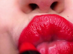 Red Lipstick Seduction