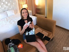 Astonishing angel Andie Rose is getting screwed from behind in POV