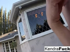 Kendra Cole and Penny Pax play outside