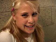 Cute blonde enjoys solo pleasure