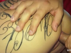 Leie, Grosser arsch, Grosser schwanz, Blasen, Auto, Gruppensex, Deutsch, Gruppe