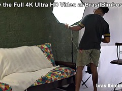 Photo shoot turns into a spicy threesome from BrasilBimbos