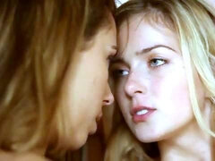 Strong guy is perfectly handling with pussies of two horny girls Abigaile Johnson and Ella Milano