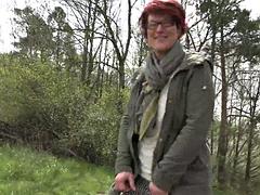 Creampie, Stříkání spermatu, Německé, Brýle, Hd, Venku, Na veřejnosti, Stříkání