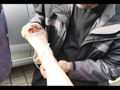 Leie, Weibliche domination, Fußfetisch, Absätze, Milf, Im freien