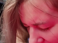 Amatőr, Testes gyönyörű hölgy, Cumizás, Gépkocsi, Szájba élvezés, Ondó fröcskölés, Csupasz, Nézőpont