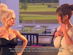 Hot mom with big boobs in a steamy visual novel adventure