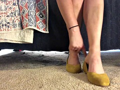 Brunette, Føtter, Fetisj, Fotfetisj, Slikking, Massasje