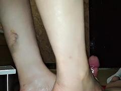 Asiatique, Grosse bite, Tir de sperme, Pieds, Fétiche, Mère que j'aimerais baiser