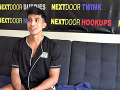 Solo dirty jock nympho loves jerking off a big cock hard