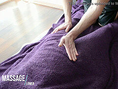 sensuous softly Massage - Soft Technique - fur covered blanket