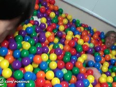 College sex in the ball pit