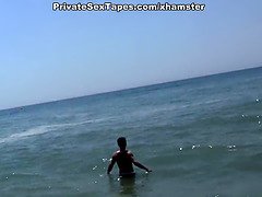 Public girlfriend fuck near the beach scene 2