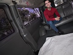 Real picked up taunting tattooed guy in the back of the van