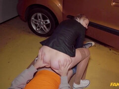 Reality Car Sex Big Dick Stretches Big Tits Blonde part 2 - Michael Fly