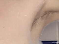 Hairy Brunette Morana's Sexy Tub Time & Masturbation