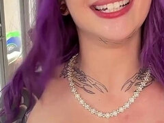 Américain, Gros cul, Grosse bite, Sucer une bite, Éjaculation interne, Talons, Lingerie, Tatouage