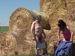 Olds fuck dolls - 20yo girl Kate Black fucked by old pervert Pavel Terrier outside